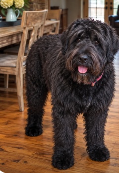 Gwendolyn, black female Bouvier des Flandres